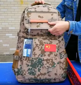 Германия Flecktarn Военный Камуфляжный Рюкзак Мужской рюкзак для улицы в Пустыне