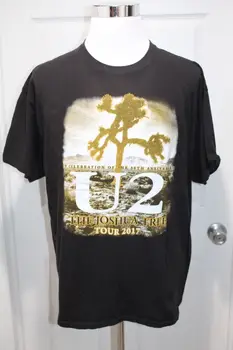 Концертная футболка U2 The Joshua Tree 2017, Редкий ДИЗАЙН, Двусторонняя Мужская футболка, Размер XL