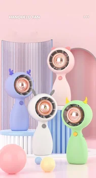 Настольный воздушный охладитель Мини-вентилятор для домашних животных USB Перезаряжаемый портативный милый Лучший подарок для детей и леди Портативные вентиляторы для дома