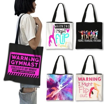 Сумка для покупок с художественной печатью, женская сумка, холщовые сумки на плечо для милых девушек, дорожная женская сумка, пляжная сумка для покупок, подарок