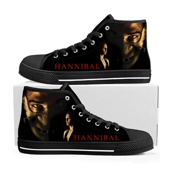 Высокие кроссовки Hannibal Movie Мужские женские подростковые кроссовки Anthony Hopkins, повседневная обувь на заказ