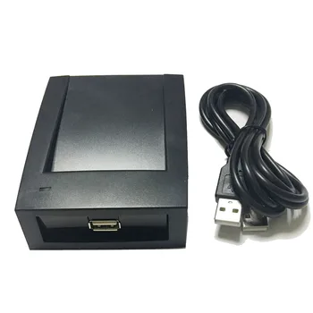 Двухчастотный RFID 13,56 МГц IC + 125 кГц ID Card Reader Writer 2в1 Настольный USB Reader Writer для Системы Контроля доступа