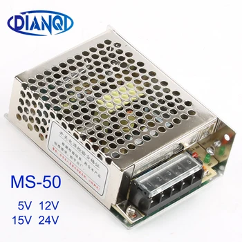  MS-50-15 MS-50-24 источник питания MS-50W 24v 12v 5v 15v мини-преобразователь переменного тока в постоянный блок питания регулятор напряжения постоянного тока