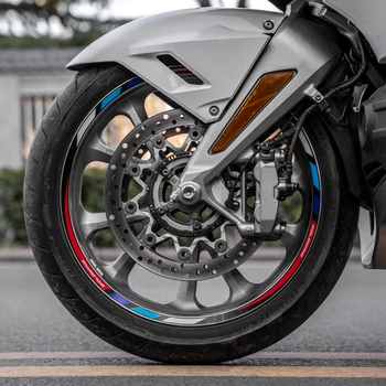 Для Goldwing GL1800 Новая высококачественная наклейка на колесо мотоцикла в полоску со светоотражающим ободом