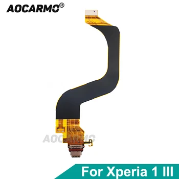 Aocarmo Для Sony Xperia 1 III/X1iii MARK3 Порт зарядки Type-C USB-док-станция для зарядки Гибкий Кабель Запасная Часть