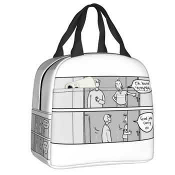 Сериал Heartstopper Изолированные сумки для ланча для женщин Nick Charlie ЛГБТ Портативный термоохладитель Школьный ланч-бокс для еды