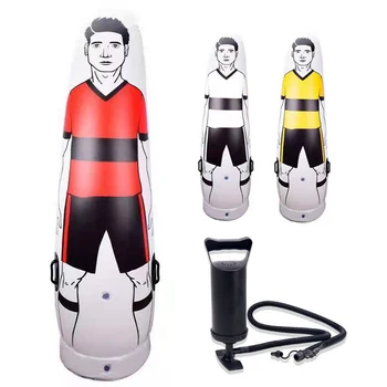 Надувной футбольный манекен, портативный Воздушный манекен вратаря, Манекен для игры в футбол со штрафного удара, настенный футбольный тренировочный манекен