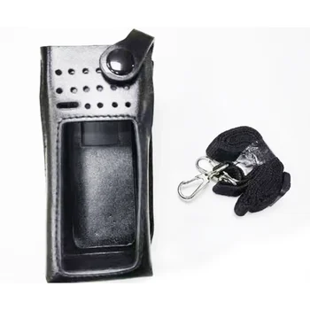 Кожаный Защитный Чехол-Кобура через Плечо для Motorola XiR P8668i P8660i GP338D + DGP8550 + DP4800e XPR7500e DGP8550e Радио