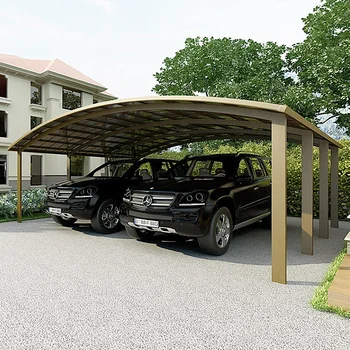 Алюминиевый навес для автомобиля современный навес для гаража наружная автостоянка металлический навес для автомобиля