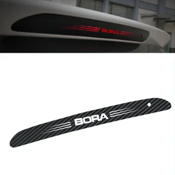 Наклейки на автомобильные тормозные фонари из углеродного волокна, стиль для логотипа VW BORA 2023, Наклейки на задние стоп-сигналы с высоким расположением, Аксессуары