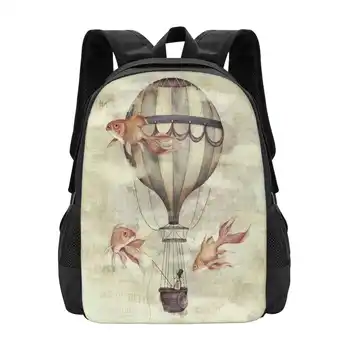 Сумка-рюкзак Skyfisher для мужчин, Женщин, девочек, рыбаков-подростков, Золотых Рыбок, винтажных ретро воздушных шаров