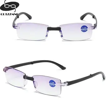 Складные очки для чтения с защитой от синего света С футляром для очков Urltra-Легкая защита глаз, Мужские Женские Элегантные удобные очки