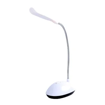 переносной мини-ночник Настольная лампа для чтения В кабинете LED белый Студенческий стол в помещении Спальня кемпинг Батарея AAA