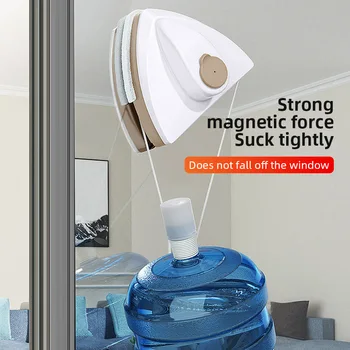 2023 Бытовой Офисный Специальный очиститель окон Магнитное средство для мытья окон с автоматическим отводом воды Двухслойный стеклоочиститель