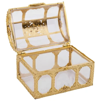 4X Мини-шкатулка для драгоценностей Кольцо для конфет Серьги Ожерелье Чехол Подарок на День рождения Свадебный декор Ювелирные изделия Золото S