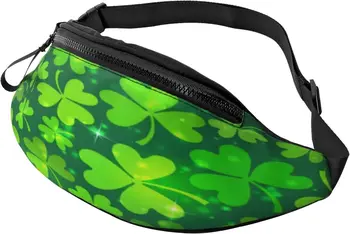 С Днем Святого Патрика, поясные сумки Lucky Four Leaf Clover Shamrock, регулируемая поясная сумка для путешествий, бега, пеших прогулок, езды на велосипеде