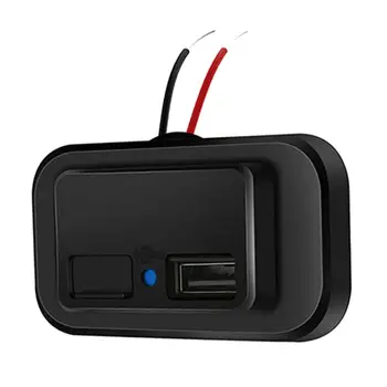 Двойной USB-порт Пылезащитный Универсальный Водонепроницаемый адаптер на 12-24 В для зарядки планшета Лодки на колесах Автомобильного грузовика