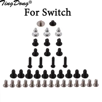 Для консольного контроллера Nintendo Switch NS Joy Con Полный комплект винтов для замены крепления Ремкомплект Игровые аксессуары