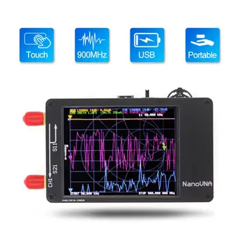 Векторный Сетевой Анализатор NanoVNA 50 кГц-900 МГц Цифровой Сенсорный Экран Коротковолновый MF HF VHF UHF Антенный Анализатор Стоячей Волны