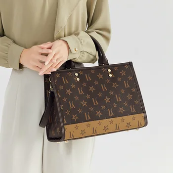 Женская сумка премиум-класса контрастного цвета, Vip-роскошная дизайнерская сумка на одно плечо 2023, новая модная кожаная сумка через плечо