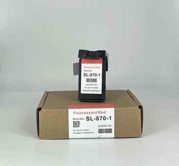 Восстановленный картридж с почтовыми чернилами SL-870-1 для Pitney Bowes SL-870-1 флуоресцентно-красного цвета