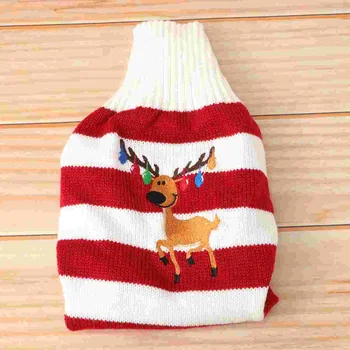 Рождественские свитера, рождественская одежда, свитер с оленем, рождественские праздничные свитера для собак, щенков, котенков, кошек (красный XS)