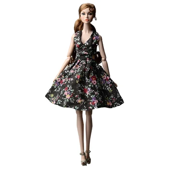 Новейшее кукольное платье NK, красивая праздничная одежда ручной работы, топ, модная юбка для куклы Барби, лучший подарок для девочек-Барби.