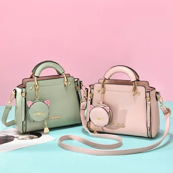 Однотонная сумка через плечо, женская модная минималистичная сумка, женская сумка 2023, новая милая и универсальная женская сумка через плечо