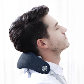 Новый массажный продукт 2023 года, многофункциональный вибрирующий беспроводной массажер для шеи и шейного отдела позвоночника для восстановления мышц