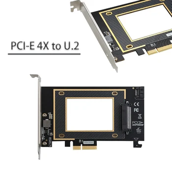 U.2 PCIe Riser card PCIe 4X - U.2 PCIE Sata PCI Express Карта Расширения для ПК PCI E Sata Card Контроллер Sata Адаптер SFF8639