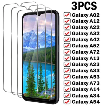 3 шт. Защитные пленки на весь экран для Samsung Galaxy A12 A22 A32 A52S A13 A33 на Samsung A53 A72 A73 A54 A14 A24 A34 из закаленного стекла