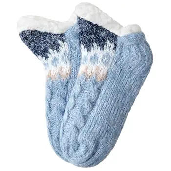 Зимние носки-тапочки, эластичные зимние носки для пола с высокой эластичностью, зимние носки для гостиной, кабинета, гостиной, спальни