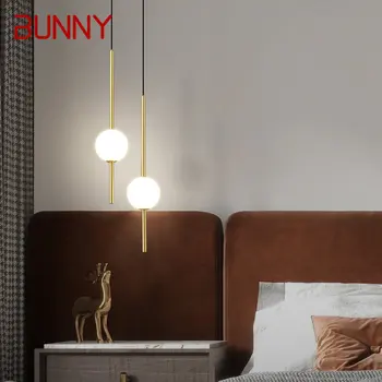 Современные медные подвесные светильники BUNNY LED 3 Цвета Золотая Латунная Люстра Роскошный Дизайнерский Декор для современной домашней спальни