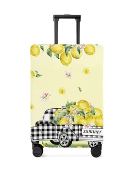 Лимонный Фруктовый багажник для грузовика, Эластичный чехол для чемодана, чехол для пыли для багажа, чехол для 18-32-дюймового чемодана, органайзер для путешествий