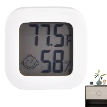 Внутренний Цифровой беспроводной термометр с жидкокристаллическим ЖК-дисплеем, внутренний наружный термометр для офиса и детской комнаты