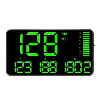 Измеритель высоты с головным дисплеем C90 Черный HUD Пластиковый HUD GPS Измеритель скорости Автомобильные Аксессуары