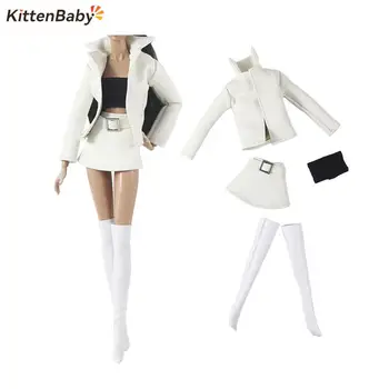 1 Комплект кукольной одежды, модная кожаная юбка + сапоги, костюм для переодевания куклы для куклы 30 см