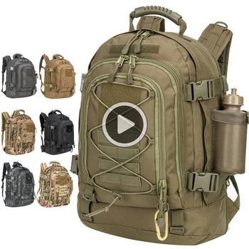 60-литровый мужской военно-тактический рюкзак Molle, армейская походная сумка для скалолазания, Водонепроницаемые Спортивные дорожные сумки для кемпинга, Охотничий рюкзак