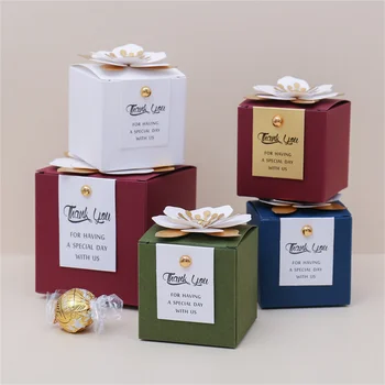 Новая квадратная свадебная коробка конфет, подарочный пакет для шоколадных десертов, подарочные коробки для подарков на день рождения, годовщину рождения ребенка, сувениры для вечеринок Оптом