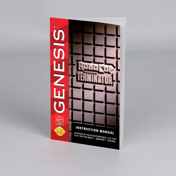 Робокоп против Терминатора, США, ЕВРО, Руководство для Sega 16 bit Megadrive Genesis, высококачественные инструкции