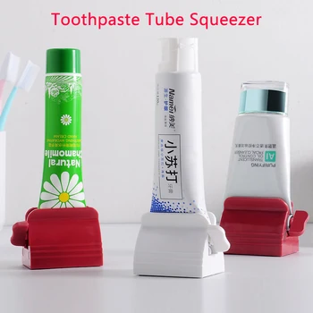 Соковыжималка для тюбиков зубной пасты Нетоксичный пластиковый держатель для зубной пасты Полезный дозатор Экструдер для моющего средства Аксессуары для ванной комнаты