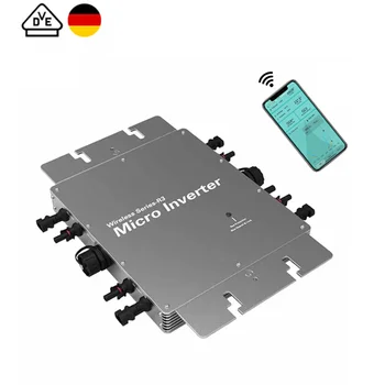 Германия, VDE, Солнечный МикроИнвертер 1200 Вт, 1400 Вт, 1600 Вт, Интеллектуальная фотоэлектрическая система MPPT IP65, сеточный микроинвертор с Wi-Fi