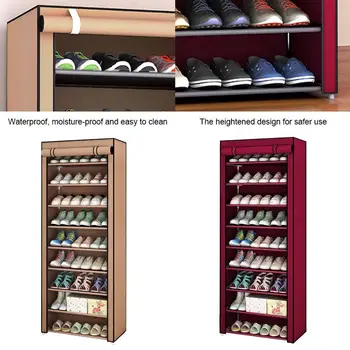 Вместительная полка для обуви, Многослойный бытовой Многофункциональный шкаф для обуви в семейном общежитии