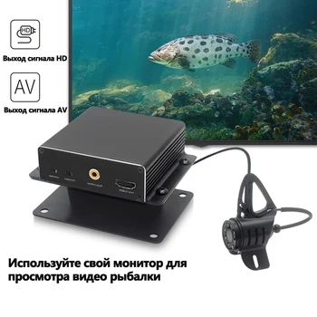 2024 Новейшая 20-метровая камера для подводной рыбалки с разрешением 1080P с портом AV и HDMI, камера для зимней рыбалки, Поддержка подключения вашего собственного телевизора