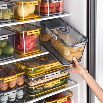 Новый Контейнер для хранения в холодильнике Крупы, Холодильник, Органайзер для хранения продуктов, Защищенные от насекомых Контейнеры-органайзеры для хранения на кухне