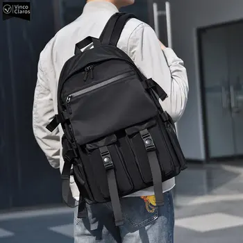 VC Cool Мужской водонепроницаемый нейлоновый рюкзак Большой емкости, дорожные рюкзаки для мужчин, школьный рюкзак с множеством карманов, кошелек для мужчин