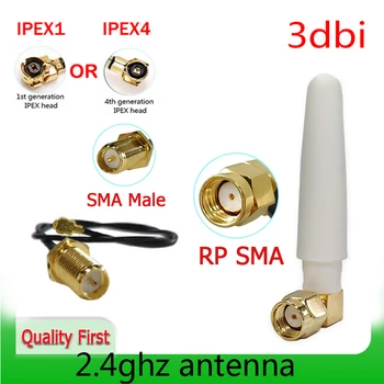EOTH 2,4 g антенна 3dbi продвижение sma мужской женский wlan wifi 2,4 ГГц антенна IPX ipex 1 4 mhf4 Удлинитель с косичкой маршрутизатор antena