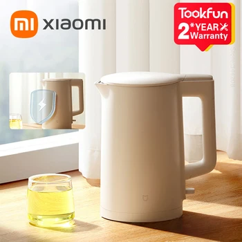 НОВЫЙ электрический чайник XIAOMI MIJIA C1 для быстрого кипячения воды из нержавеющей стали Чайник с интеллектуальным контролем температуры Защита от перегрева