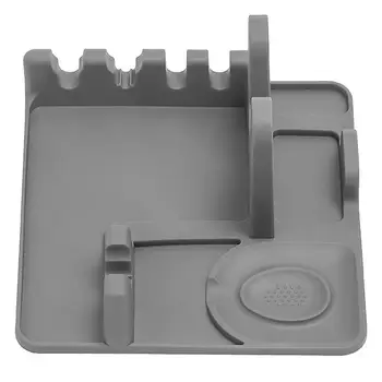 Силиконовый держатель для ложек, силиконовый держатель для посуды для гриля, нескользящая подставка для портативных кухонных приборов, держатель для посуды для крышек кастрюль, ложек