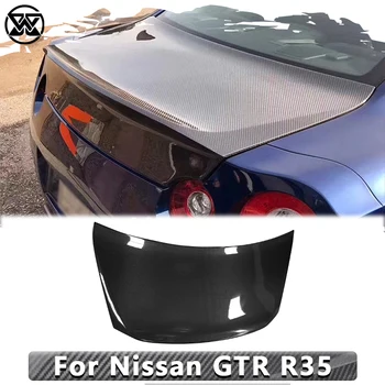 Спойлер из углеродного волокна, задняя крышка багажника, крышка багажника для Nissan GTR R35 2008-2016, Обновление крышки багажника автомобиля